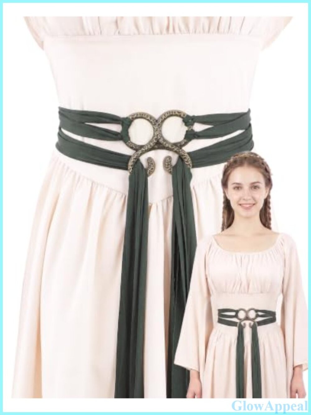 Medieval Braided Rope Belt Renaissance Cosplay Waist Tie